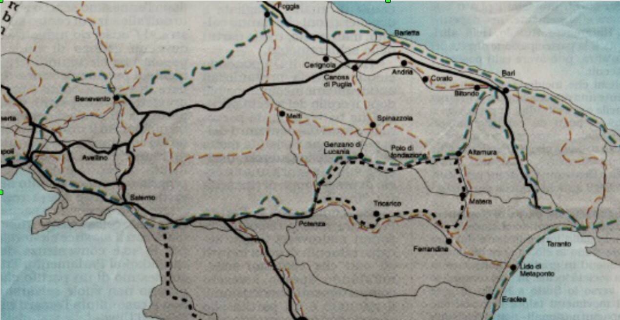 Mappa Basilicata - Trasporti