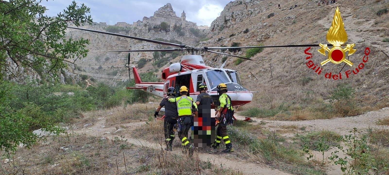 Elicottero dei vigili del fuoco